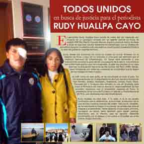 Todos unidos en busca de justicia para el periodista Rudy Huallpa Cayo (Perú)